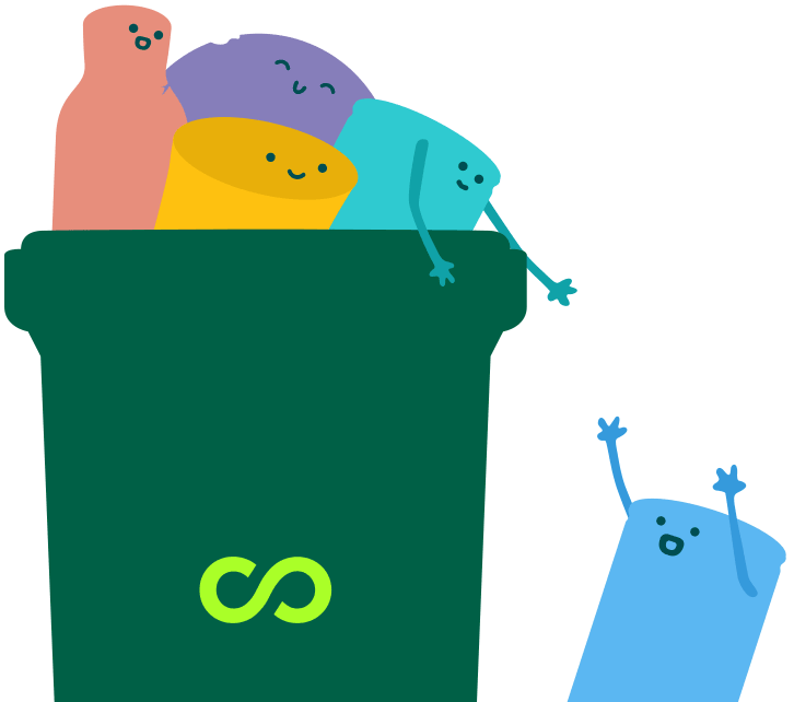 Pamiętaj, że recykling zaczyna się w twoim pojemniku na śmieci i od ciebie zależy